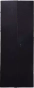 Дверь TWT TWT-CBB-DR32-6x-S-G1 32U, 600 мм, черный, передняя - стекло, задняя - распашная металл