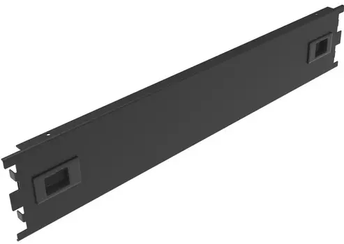 Фальшпанель SNR SNR-BP-2U-PL заглушка 2U в телекоммуникационный шкаф 19", пластиковая защелка, монтаж без инструментов