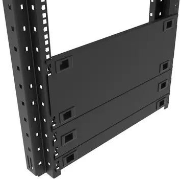 Фальшпанель SNR SNR-BP-4U-PL заглушка 4U в телекоммуникационный шкаф 19", пластиковая защелка, монтаж без инструментов