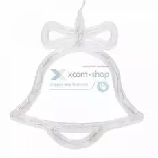 Фигура светодиодная NEON-NIGHT 501-012 колокольчик, на присоске с подвесом, цвет теплый белый