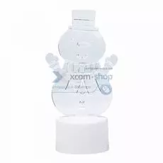Фигура светодиодная NEON-NIGHT 501-053 на подставке, снеговик с шарфом, 2D, RGB