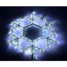 Фигура светодиодная NEON-NIGHT 501-212-1 снежинка, цвет белый, размер 45*38 см