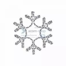 Фигура светодиодная NEON-NIGHT 501-212 снежинка, цвет теплый белый, размер 45*38 см