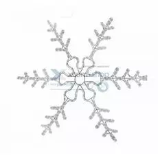 Фигура светодиодная NEON-NIGHT 501-222 снежинка резная, цвет белый, размер 45*38 см