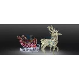 Фигура светодиодная NEON-NIGHT 503-112 олени с санями