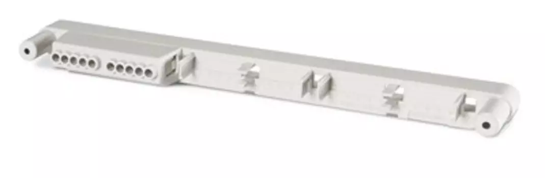 Фиксатор DKC DIS6540364 на 4 клеммных блока с установленным 1 клеммным блоком. Для корпусов типа M550 на 24 модуля, "Quadro"