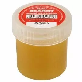 Флюс Rexant 09-3665 для пайки, паяльный жир нейтральный, 20 мл, банка
