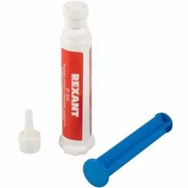 Флюс Rexant 09-3688 гель для пайки, паяльная кислота, 12 мл, техно-шприц, блистер