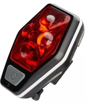 Фонарь Космос KOC401B велосипедный задний 4REDLED/2xAAA/ABS-пл/держатель-крепление/зажим на корпусе