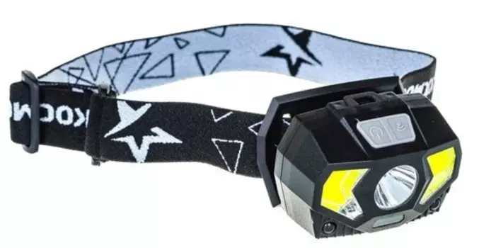 Фонарь Космос KocHuntHelper5W 3Вт ХРЕ светодиод, 2*2Вт СОВ диоды, красный светодиод