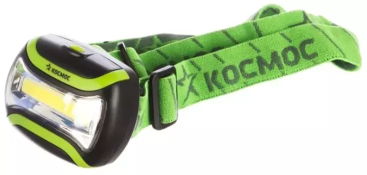 Фонарь налобный Космос KOC-H3WCOBLED светодиодный, 3W COB, широкий угол освещения, 3 режима работы, 180лм