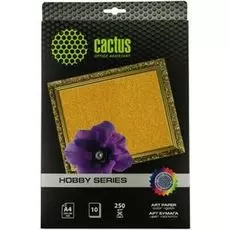 Фотобумага Cactus CS-DA425010G A4/250г/м2/10л./золотая для струйной печати