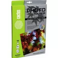 Фотобумага Cactus CS-GA418050 глянцевая, А4, 180 г/м2, 50 листов