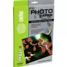 Фотобумага Cactus CS-GA423020 глянцевая, А4, 230 г/м2, 20 листов