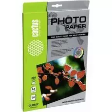 Фотобумага Cactus CS-GA423020E A4/230г/м2/20л./белая, глянцевая для струйной печати