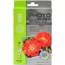 Фотобумага Cactus CS-GA618025 A6/180г/м2/25л./белая, глянцевая для струйной печати