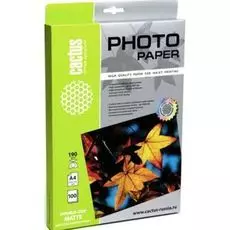 Фотобумага Cactus CS-MA4190100DS матовая двусторонняя, А4, 190 г/м2, 100 листов
