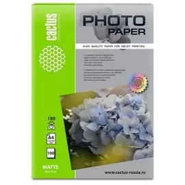 Фотобумага Cactus CS-MA618050 A6/180г/м2/50л./белый матовое для струйной печати