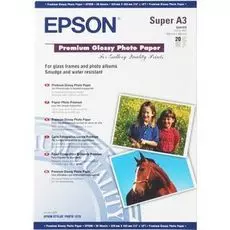 Фотобумага Epson C13S041316 Высококачественная глянцевая фотобумага, A3+, 20 листов, 255 г/м2