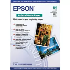 Фотобумага Epson C13S041342 Матовая архивная бумага, A4, 50 листов, 189 г/м2