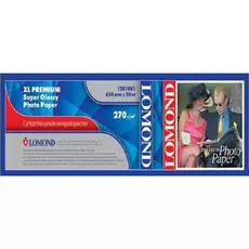 Фотобумага Lomond 1201081 XL Premium Super Glossy Photo Paper, ролик 610мм*50,8 мм, 270 г/м2, 30 метров.