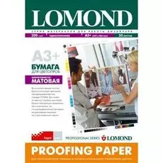 Фотобумага Lomond 1412125 Бумага для цветопроб в листах А3+,200 г/м2, односторон, шел.- матовая 50л