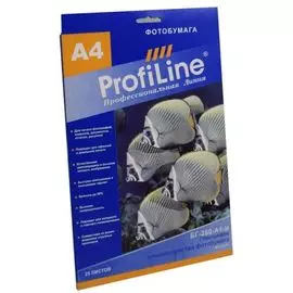 Фотобумага ProfiLine PL_GP_260_A4_m_25 микропористая глянцевая, 260 г/м2, А4, 25 л, 5760 dpi (Mi)