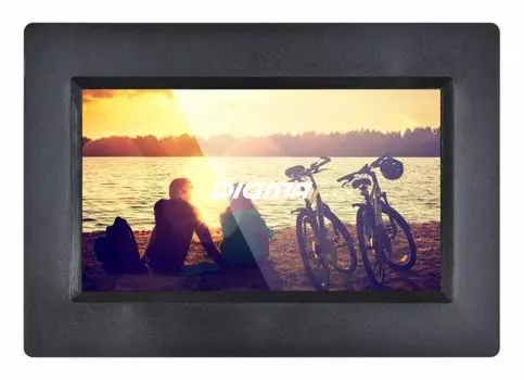 Фоторамка Digma PF-733 7" PF-733 800x480 черный пластик