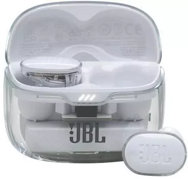 Гарнитура беспроводная JBL Tune Buds Ghost внутриканальная, белая, BT, в ушную раковину (7000013587)