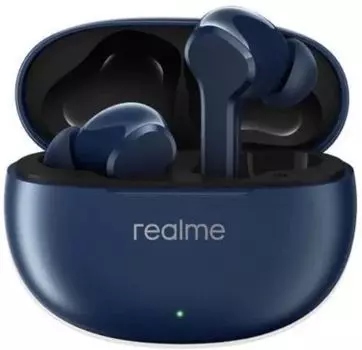 Гарнитура беспроводная Realme Buds T110 631206000013 внутриканальная синий bluetooth в ушной раковине