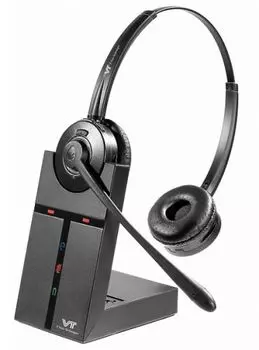 Гарнитура беспроводная VT VT9000-D бинауральная, HD звук, Safetone, шумоподавление, LED-индикация, для использования с любым IP-телефоном