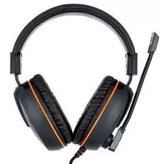 Гарнитура Gembird MHS-G100 игровая, черный/оранжевый, регул. громкости, откл. микрофона, кабель 2,5м