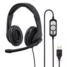 Гарнитура HAMA HS-USB300 00139924 20 - 20000 Гц, 2 м, черный
