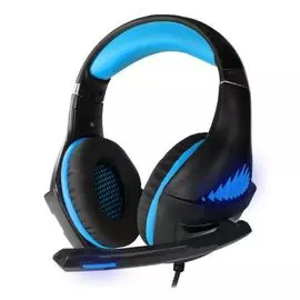Гарнитура проводная Crown CMGH-2101 CM000003076 black/blue, Virtual sound 7.1, USB, 20Гц-20000Гц, 3.2м, с подсветкой, рег. громкости, микрофон