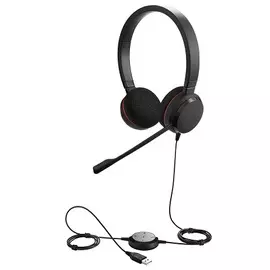 Гарнитура проводная Jabra Evolve 20 MS Duo 4999-823-109 USB, для Microsoft Lync
