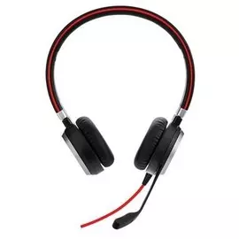 Гарнитура проводная Jabra Evolve 40 MS Duo 6399-823-109 USB-адаптер с разъемом 3,5 мм jack, для Microsoft Lync