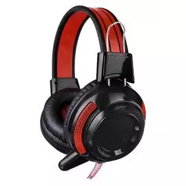 Гарнитура проводная Oklick HS-G300 ARMAGEDDON AH-V1 черный/красный, 2.5 м, мониторы, оголовье