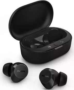 Гарнитура wireless Philips TAT1209 внутриканальная черная bluetooth в ушной раковине