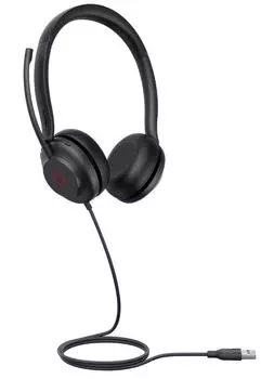 Гарнитура Yealink UH35 Dual UC Дуо, Проводная, HD звук, шумоподавление, LED-индикатор, USB-C/A