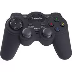 Геймпад Defender Game Racer Turbo 64251 RS3 USB 12 кнопок + два аналоговых джойстика + кнопка AUTO12
