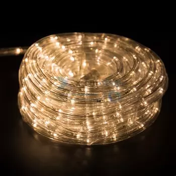 Гирлянда NEON-NIGHT 121-326-4 дюралайт LED, свечение с динамикой (3W)-теплый белый, 24LED/м, бухта 100м