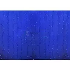 Гирлянда NEON-NIGHT 235-173 светодиодный дождь 2х6м, постоянное свечение, прозрачный провод, 230 В, диоды синие, 1500 LED