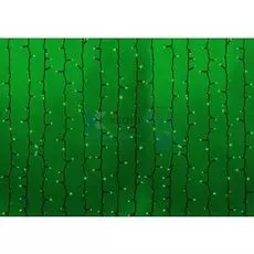 Гирлянда NEON-NIGHT 237-124 светодиодный дождь 2х1,5м, постоянное свечение, черный провод каучук, 230 В, диоды зелёные, 360 LED