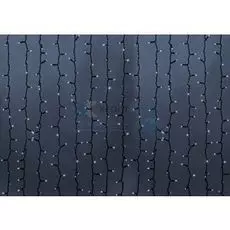 Гирлянда NEON-NIGHT 237-125 светодиодный дождь 2х1,5м, постоянное свечение, черный провод каучук, 230 В, диоды белые, 360 LED