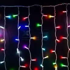 Гирлянда NEON-NIGHT 245-309 светодиодный дождь 2х1,5м, прозрачный провод, 230 В, диоды RGB, 300 LED свечение с динамикой при приобитении контроллера 2