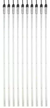 Гирлянда NEON-NIGHT 256-427 тающие сосульки комплект 10 шт. х 50см, шаг 100см, 600 LED теплый белый, черный каучук, IP67, 24В, соединяется