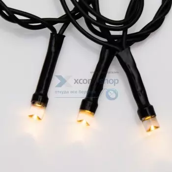 Гирлянда NEON-NIGHT 303-026 твинкл лайт 6м, темно-зеленый ПВХ, 40 LED, цвет теплый белый