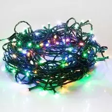 Гирлянда NEON-NIGHT 303-059 твинкл лайт 15м, темно-зеленый ПВХ, 120 LED, цвет мультиколорколор