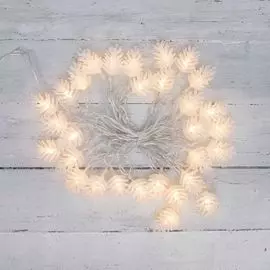 Гирлянда NEON-NIGHT 303-069 светодиодная «Шишки» 5 м, 30 LED, прозрачный ПВХ с контроллером, цвет свечения теплый белый