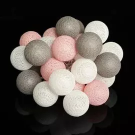 Гирлянда NEON-NIGHT 303-087 «Вельвет» 3,5 м, прозрачный ПВХ, 20 LED, теплый белый, питание 2 х АА (батарейки не в комплекте)